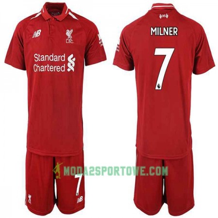 Koszulka Liverpool MILNER 7 Dziecięcy Domowe Stroje Piłkarskie 2018-2019 Krótki Rękaw